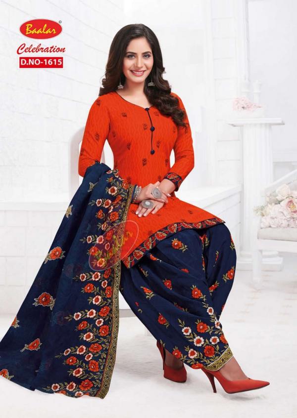 Baalar Celebration Vol-16Cotton Designer Patiyala Dress Material